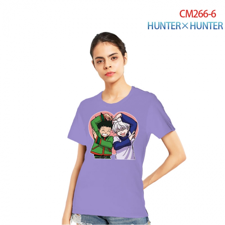 HunterXHunter Women's Printed short-sleeved cotton T-shirt from S to 3XL   CM266-6