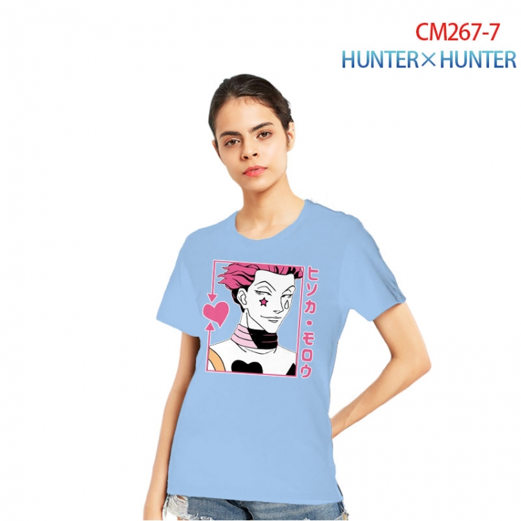HunterXHunter Women's Printed short-sleeved cotton T-shirt from S to 3XL   CM267-7