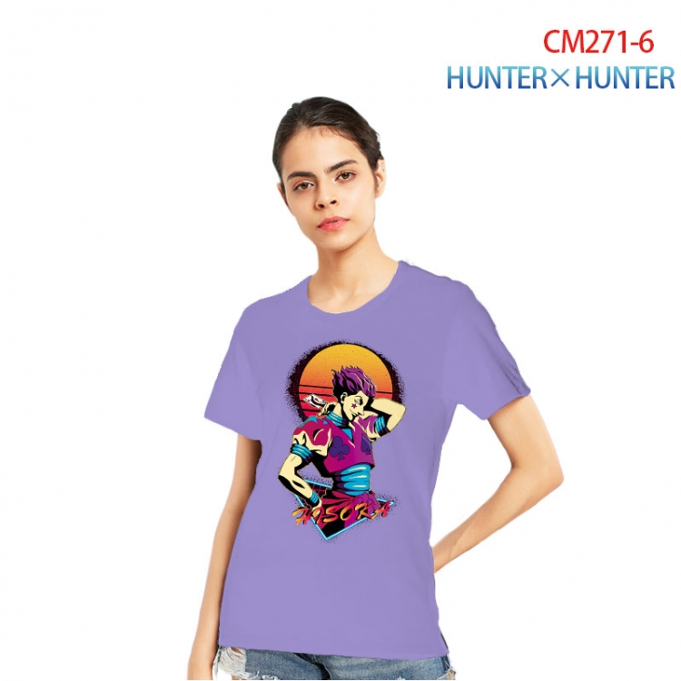 HunterXHunter Women's Printed short-sleeved cotton T-shirt from S to 3XL   CM271-6