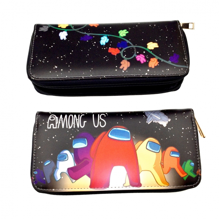 AMONG US Anime full color print long zipper wallet