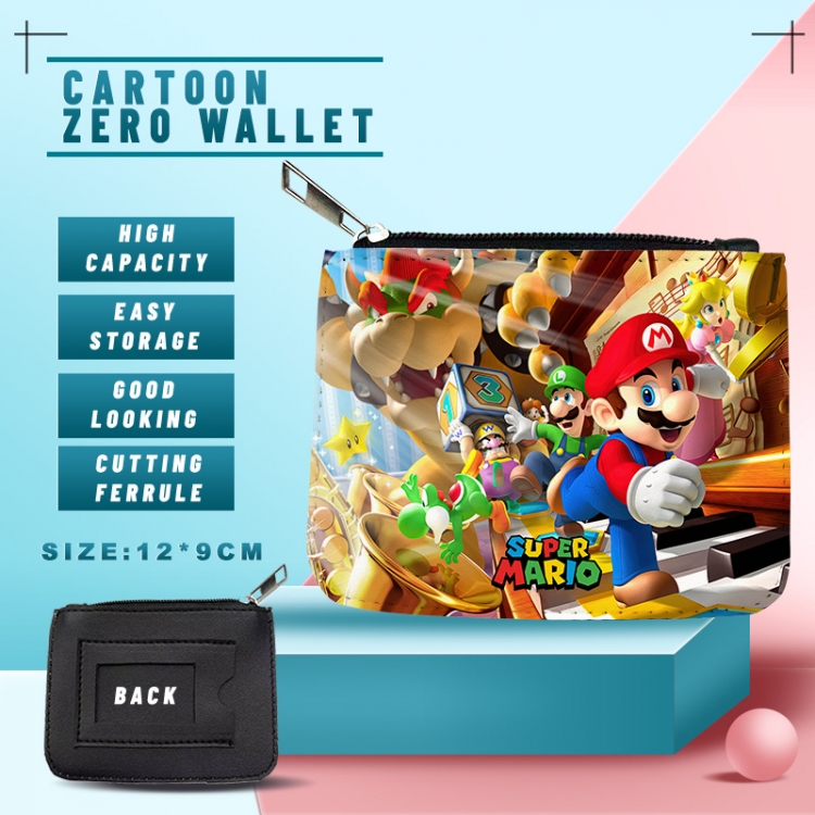 Super Mario PU storage bag card wallet purse style B price for 5 pcs