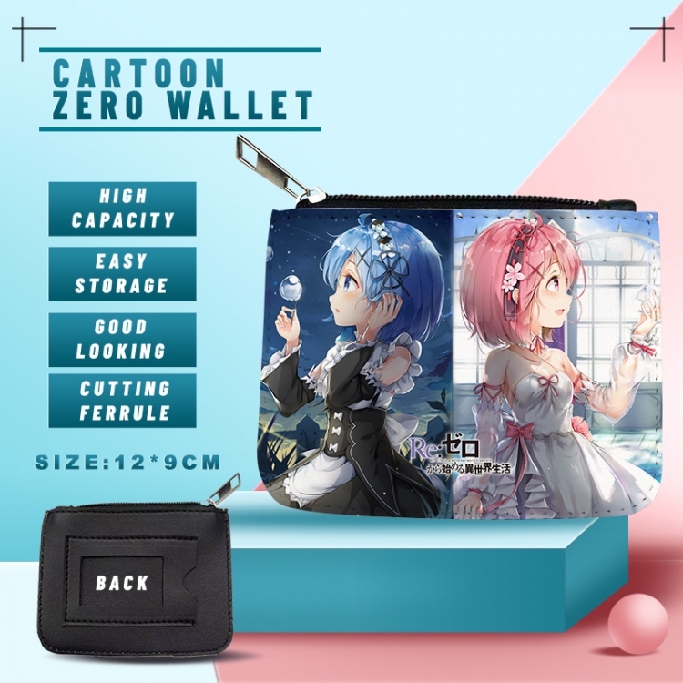 Re:Zero kara Hajimeru Isekai Seikatsu PU storage bag card wallet purse style A price for 5 pcs