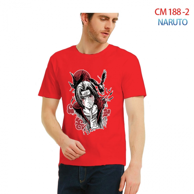 Naruto Printed short-sleeved cotton T-shirt from S to 3XL CM 188