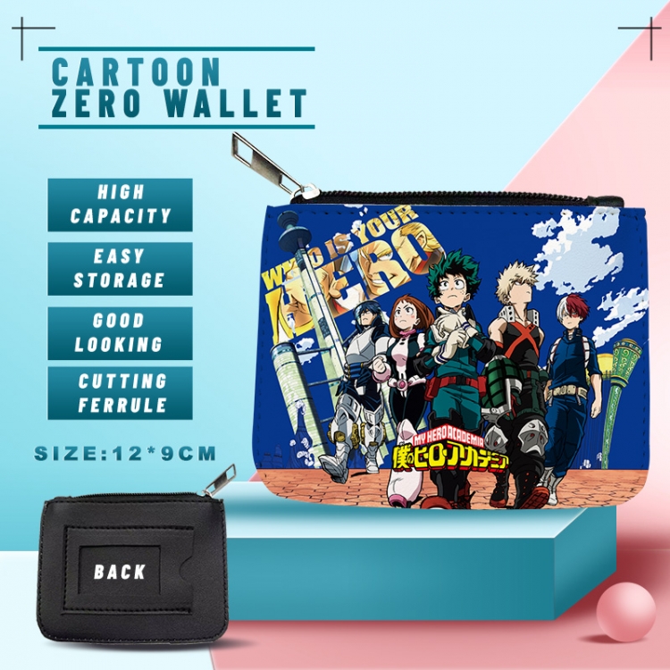 My Hero Academia  PU storage bag card wallet purse 12X9cm