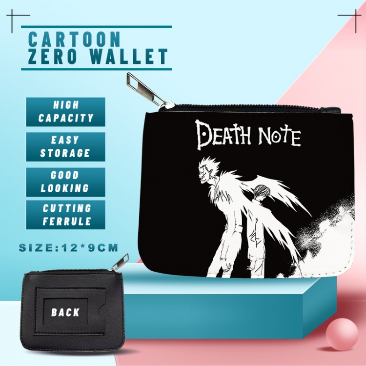 Death note  PU storage bag card wallet purse 12X9cm