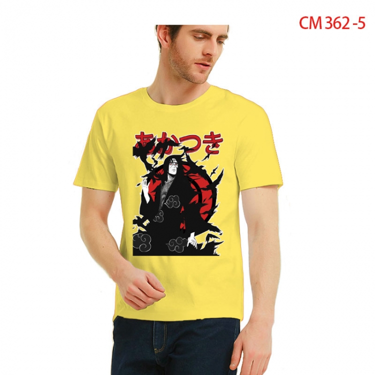 Naruto Printed short-sleeved cotton T-shirt from S to 3XL