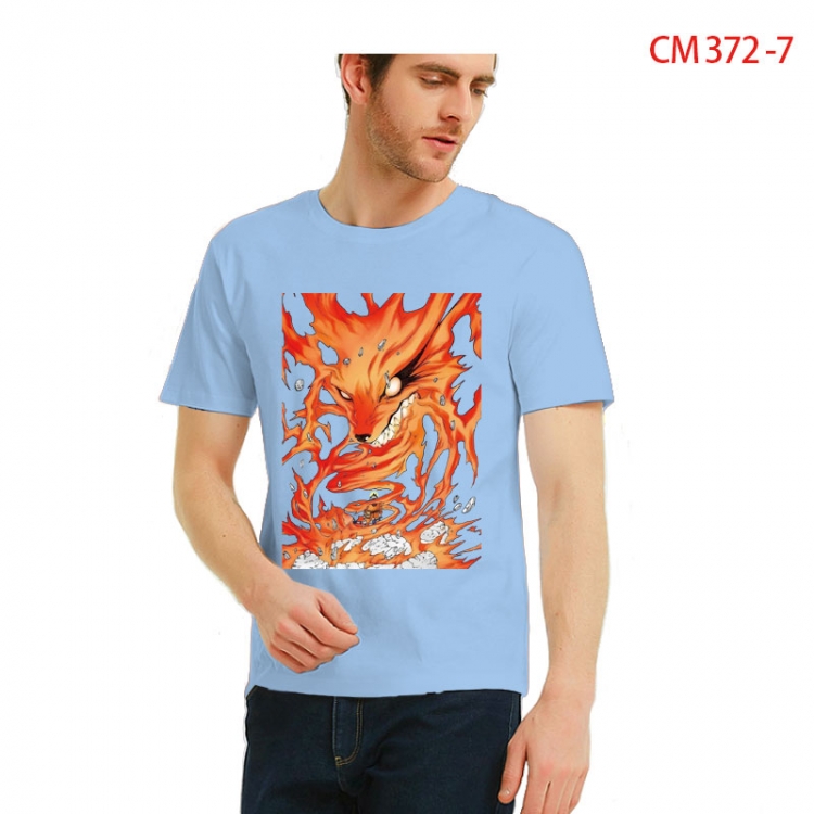 Naruto Printed short-sleeved cotton T-shirt from S to 3XL CM 372 7