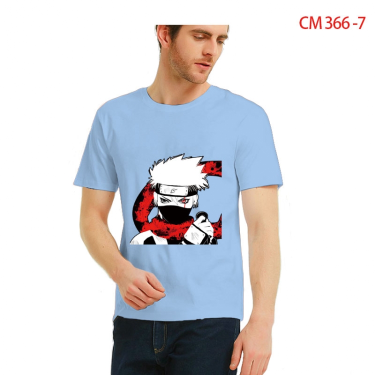 Naruto Printed short-sleeved cotton T-shirt from S to 3XL CM 366 7