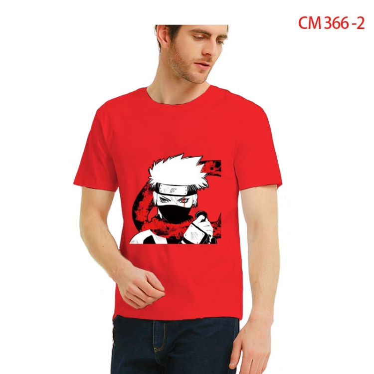 Naruto Printed short-sleeved cotton T-shirt from S to 3XL CM 366 2