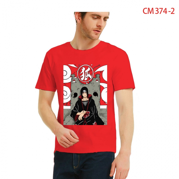 Naruto Printed short-sleeved cotton T-shirt from S to 3XL CM 374 2