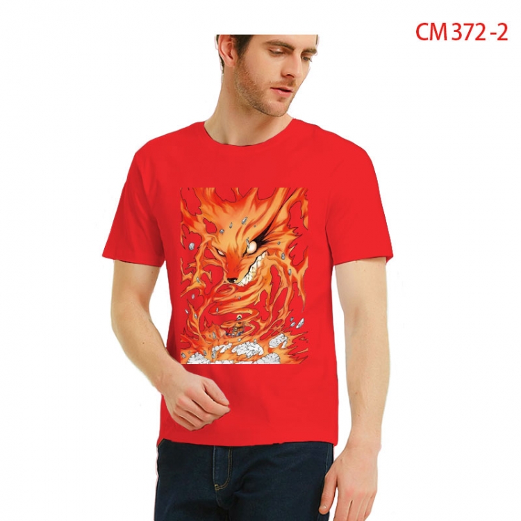 Naruto Printed short-sleeved cotton T-shirt from S to 3XL CM 372 2