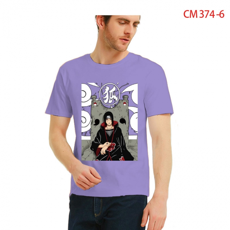 Naruto Printed short-sleeved cotton T-shirt from S to 3XL CM 374 6