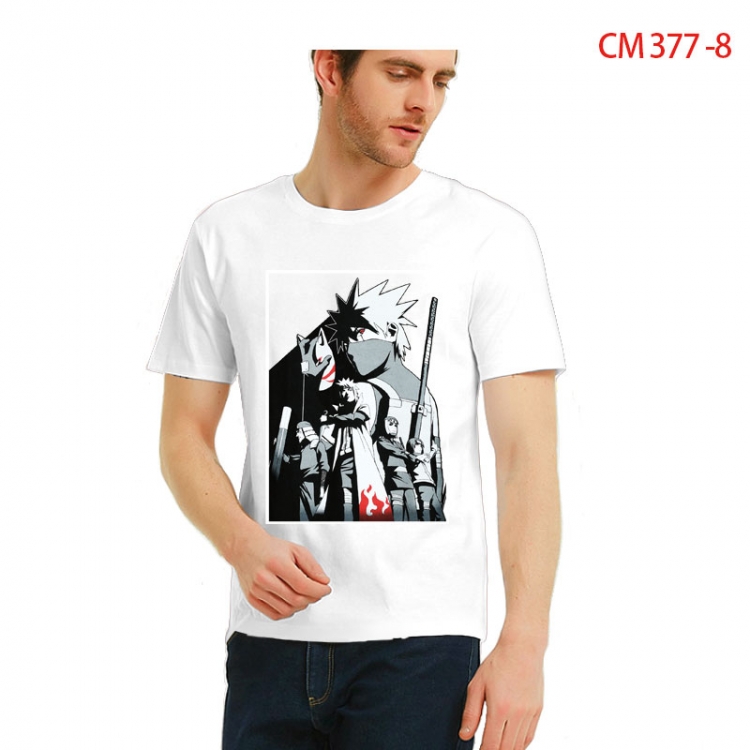 Naruto Printed short-sleeved cotton T-shirt from S to 3XL CM 377 8