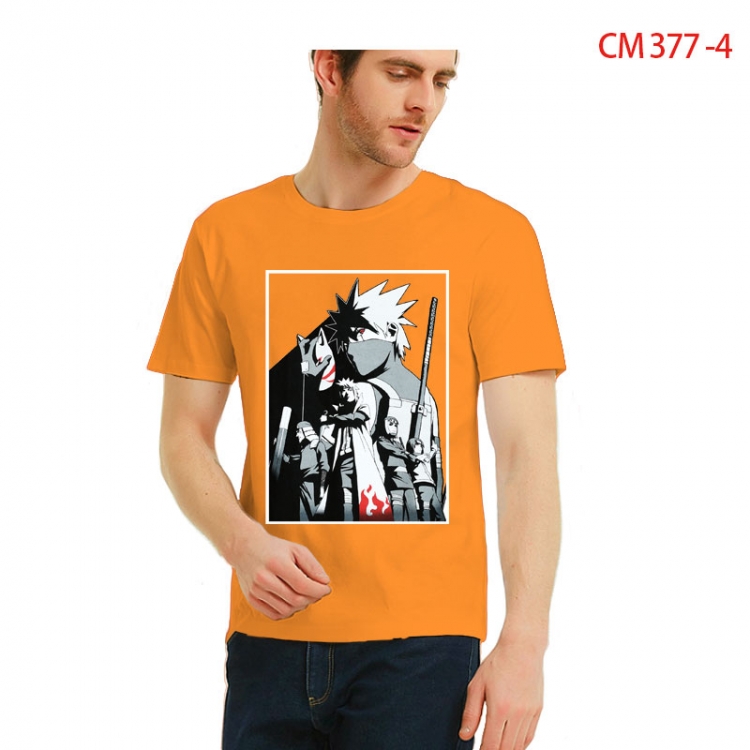 Naruto Printed short-sleeved cotton T-shirt from S to 3XL CM 377 4