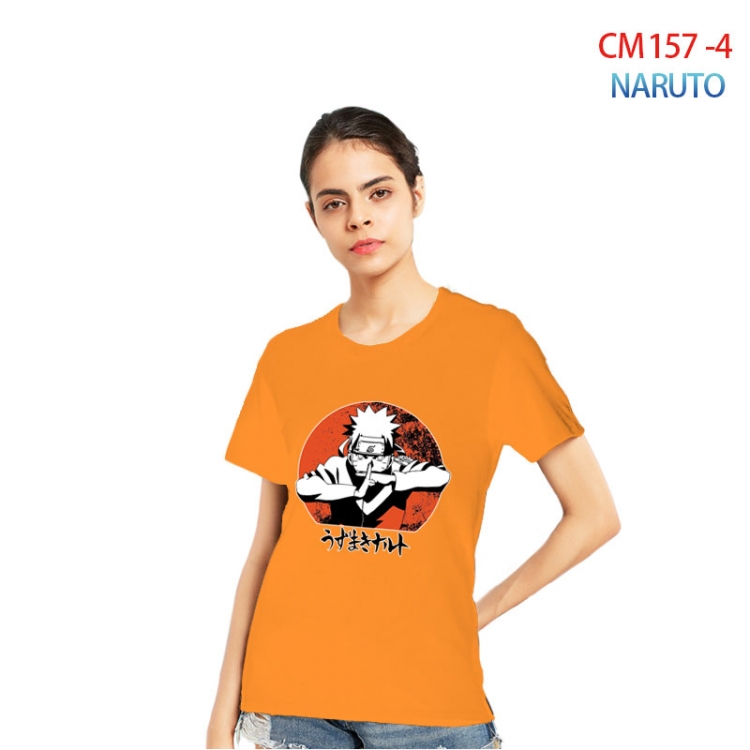 Naruto Women's Printed short-sleeved cotton T-shirt from S to 3XLCM-157-4
