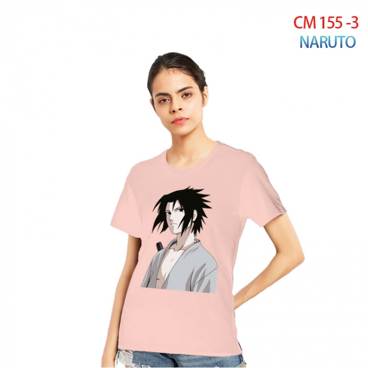 Naruto Women's Printed short-sleeved cotton T-shirt from S to 3XL CM-155-3