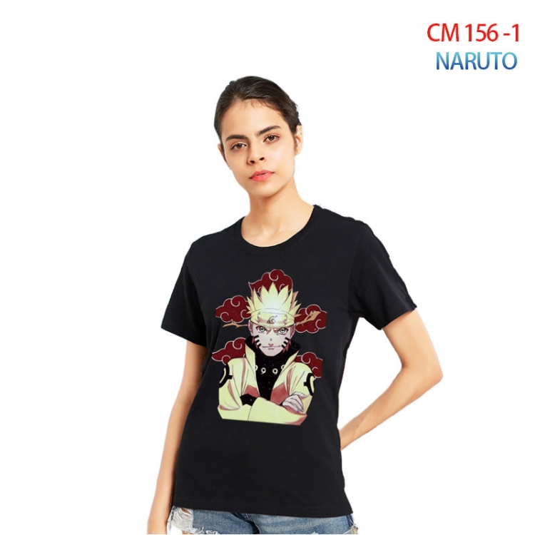 Naruto Women's Printed short-sleeved cotton T-shirt from S to 3XL CM-156-1