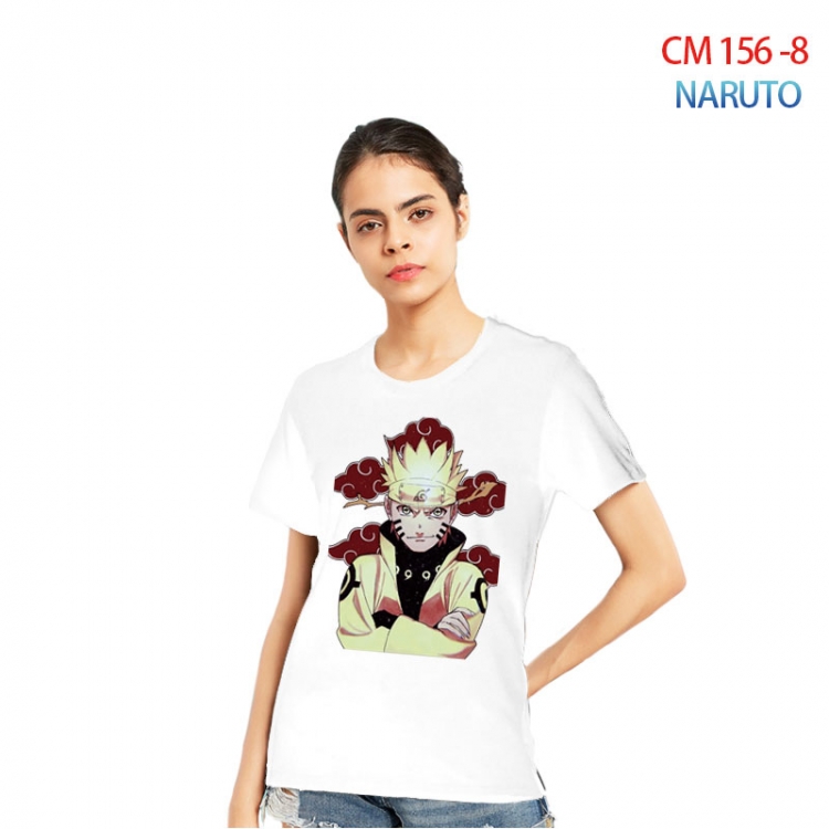 Naruto Women's Printed short-sleeved cotton T-shirt from S to 3XL CM-156-8