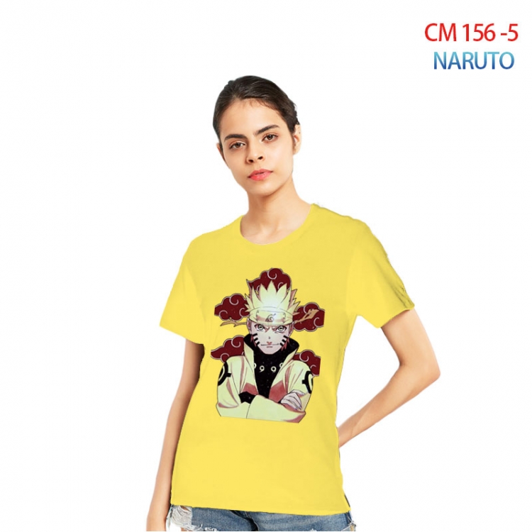 Naruto Women's Printed short-sleeved cotton T-shirt from S to 3XL CM-156-5