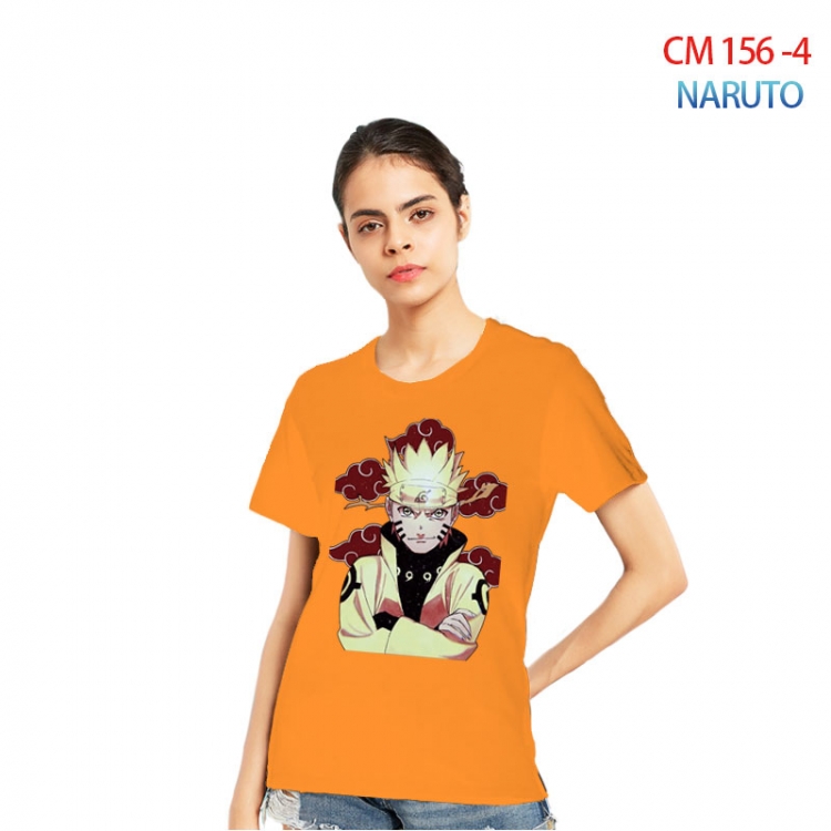 Naruto Women's Printed short-sleeved cotton T-shirt from S to 3XL CM-156-4