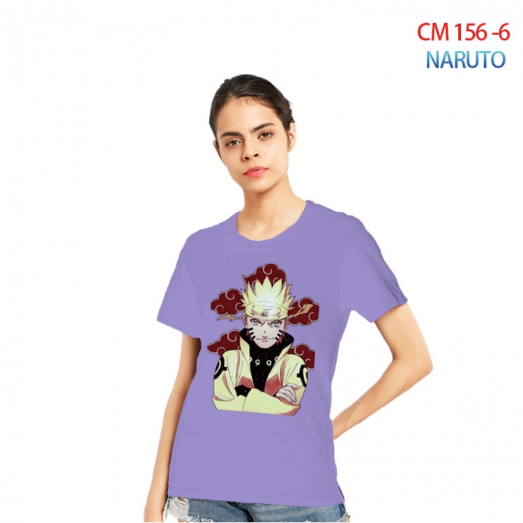 Naruto Women's Printed short-sleeved cotton T-shirt from S to 3XL CM-156-6
