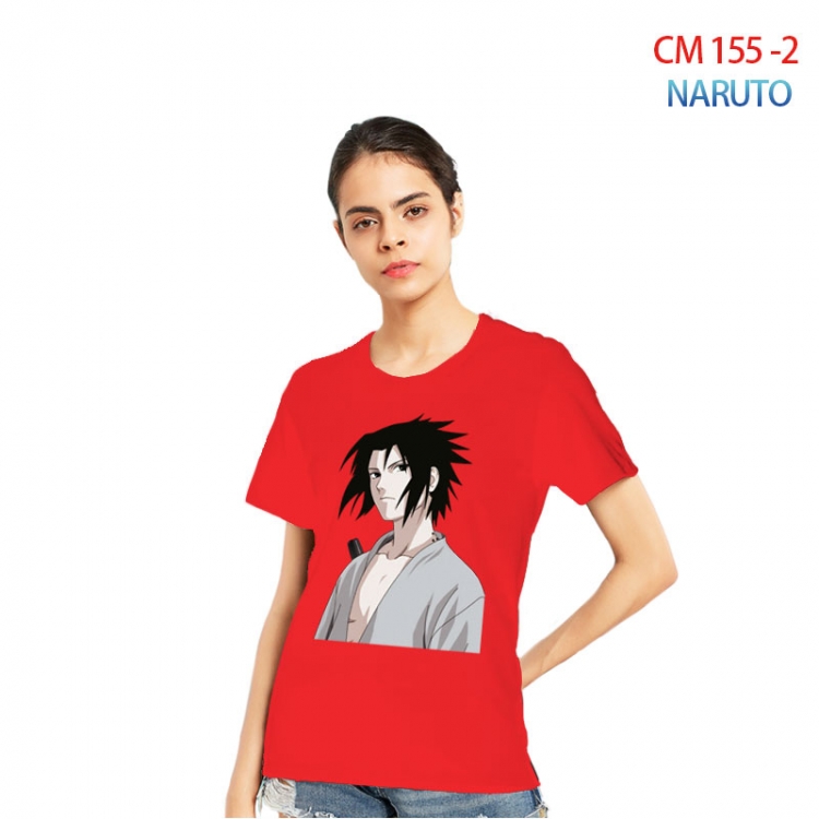Naruto Women's Printed short-sleeved cotton T-shirt from S to 3XL CM-155-2