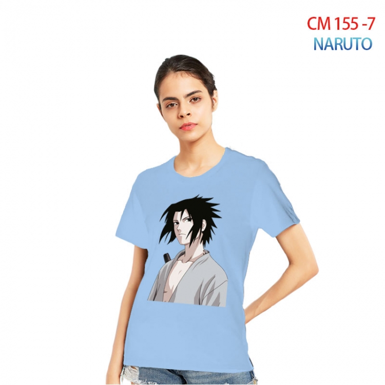 Naruto Women's Printed short-sleeved cotton T-shirt from S to 3XL CM-155-7