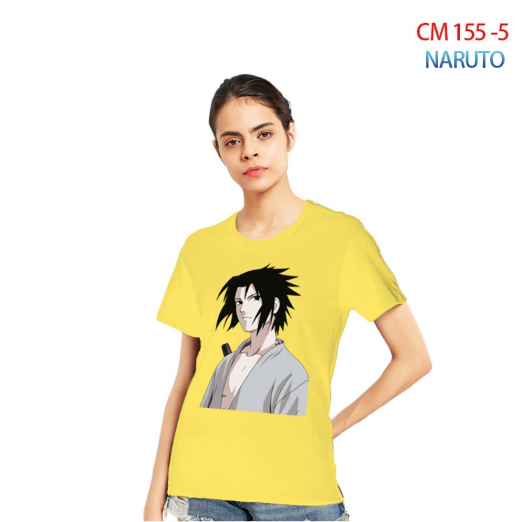 Naruto Women's Printed short-sleeved cotton T-shirt from S to 3XL CM-155-5