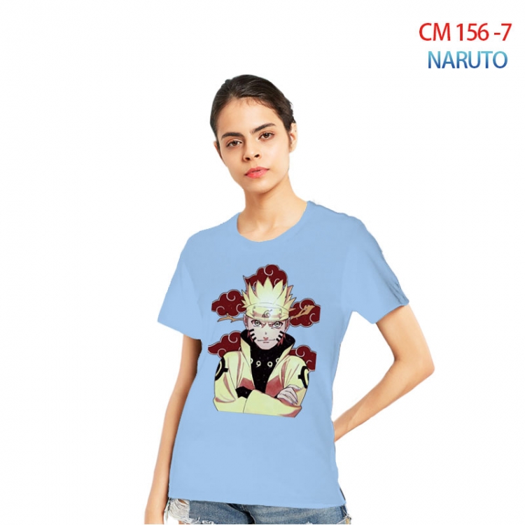 Naruto Women's Printed short-sleeved cotton T-shirt from S to 3XL CM-156-7
