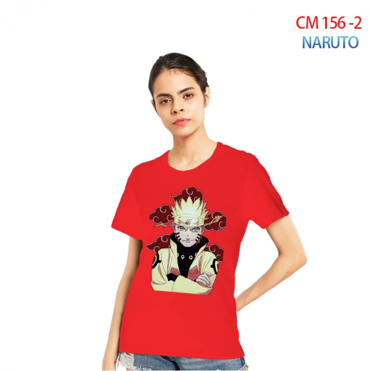 Naruto Women's Printed short-sleeved cotton T-shirt from S to 3XL CM-156-2