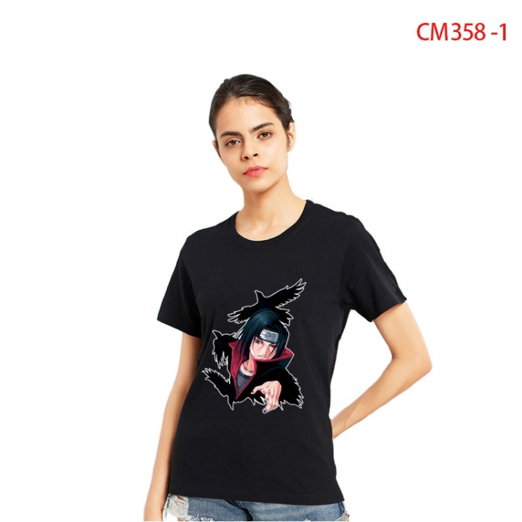 Naruto Women's Printed short-sleeved cotton T-shirt from S to 3XL  CM-358-1