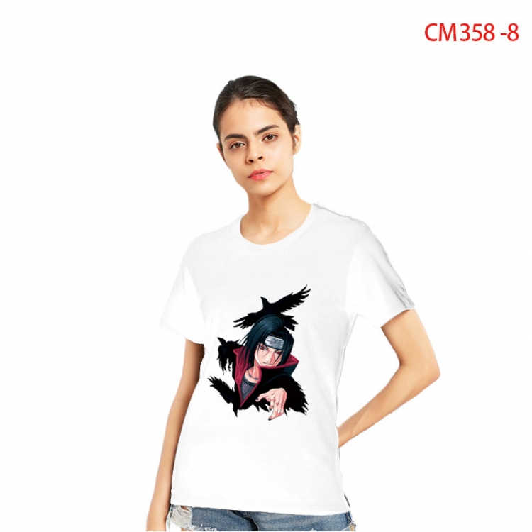 Naruto Women's Printed short-sleeved cotton T-shirt from S to 3XL  CM-358-8