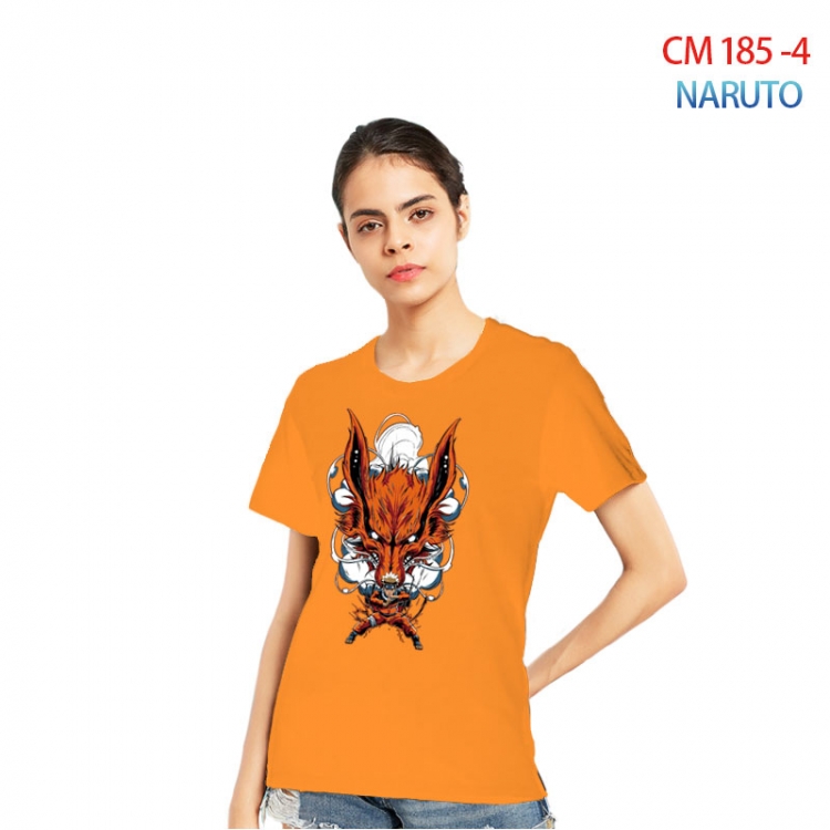 Naruto Women's Printed short-sleeved cotton T-shirt from S to 3XL  CM-185-4