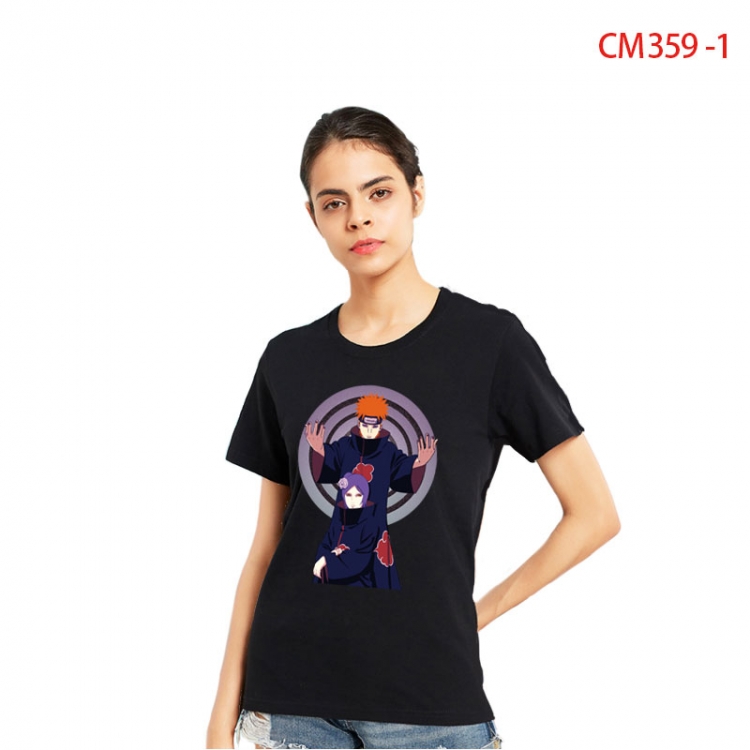 Naruto Women's Printed short-sleeved cotton T-shirt from S to 3XL CM-359-1