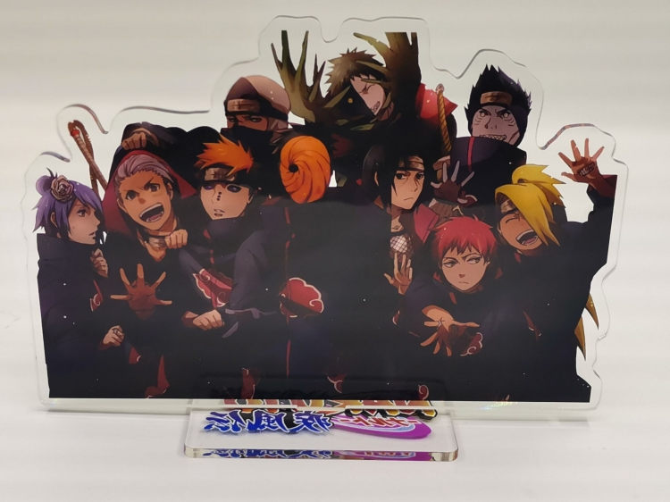 Naruto Anime Acrylic Laser licensing ornaments  standing plates   Style F