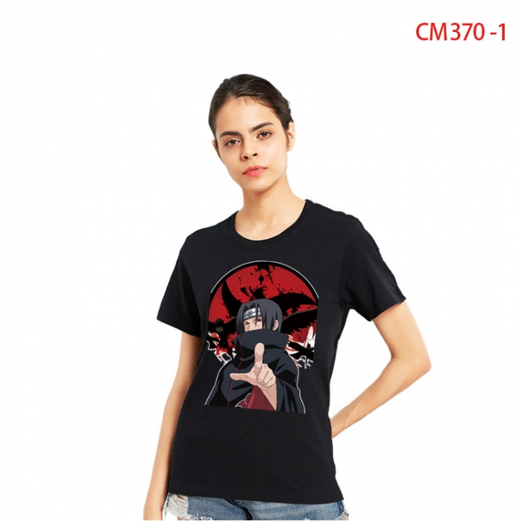 Naruto Women's Printed short-sleeved cotton T-shirt from S to 3XL CM-370-1