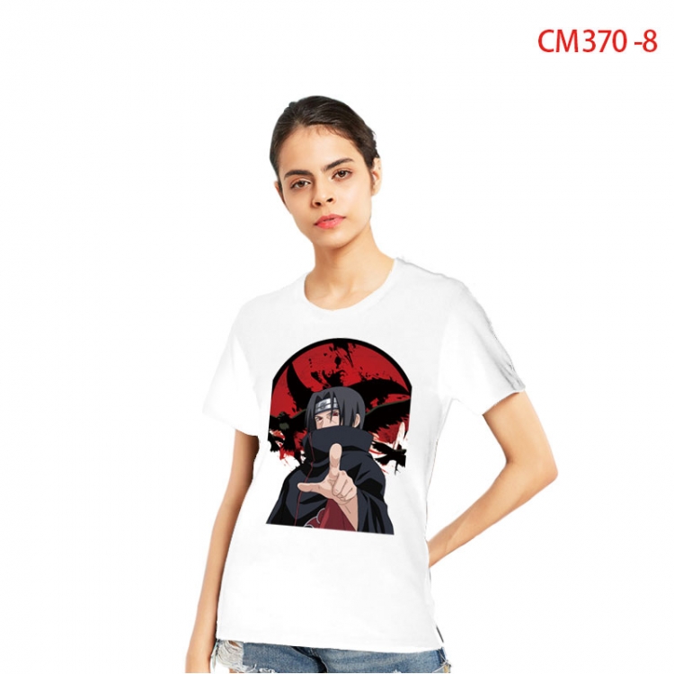 Naruto Women's Printed short-sleeved cotton T-shirt from S to 3XL CM-370-8