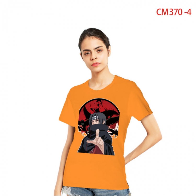 Naruto Women's Printed short-sleeved cotton T-shirt from S to 3XL CM-370-4