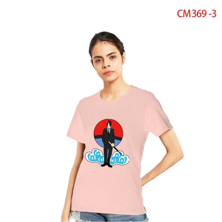Naruto Women's Printed short-sleeved cotton T-shirt from S to 3XL  CM-369-3