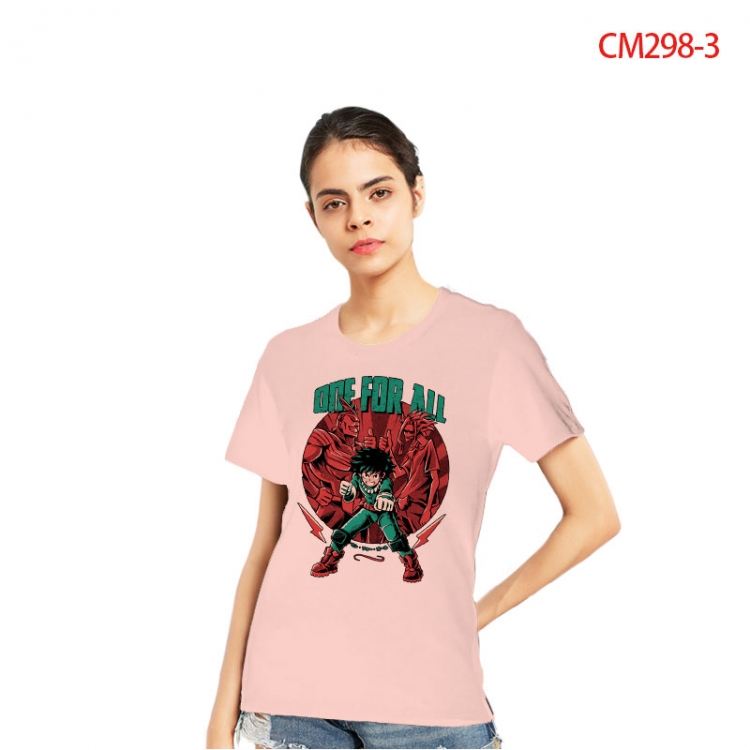 My Hero Academia Women's Printed short-sleeved cotton T-shirt from S to 3XL  CM298-3