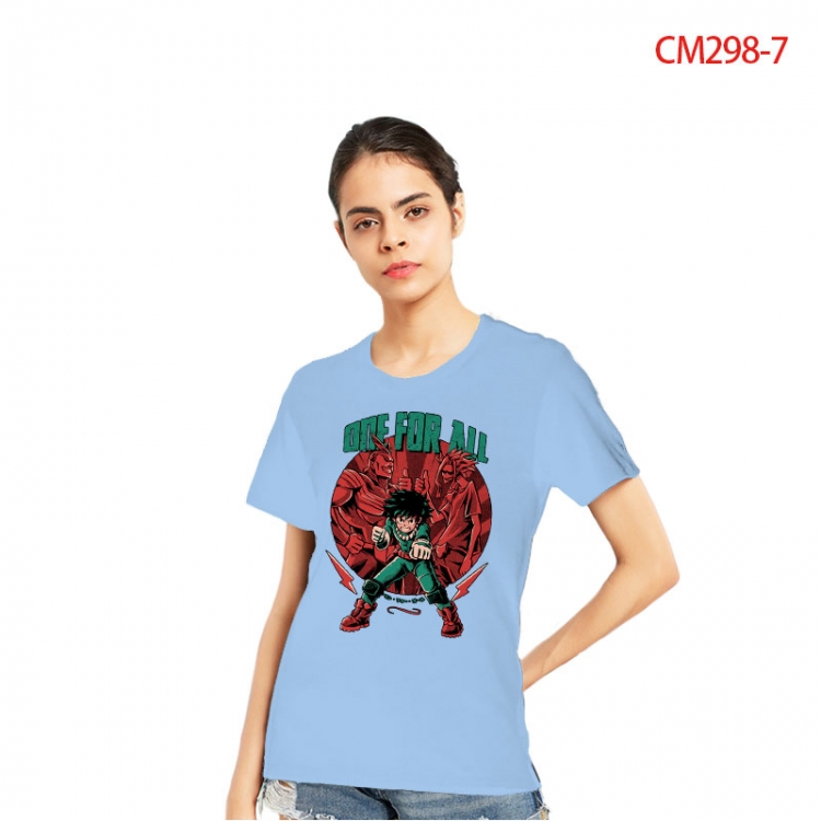 My Hero Academia Women's Printed short-sleeved cotton T-shirt from S to 3XL  CM298-7