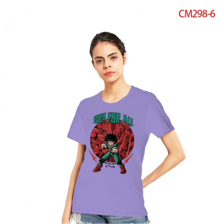 My Hero Academia Women's Printed short-sleeved cotton T-shirt from S to 3XL CM298-6
