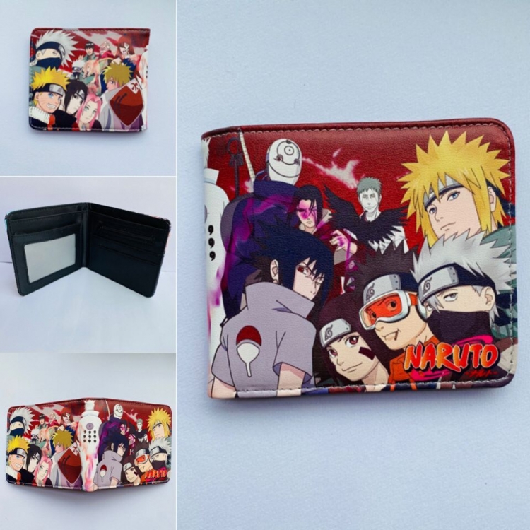 Naruto two fold  Short wallet 11X9.5CM 60G style B