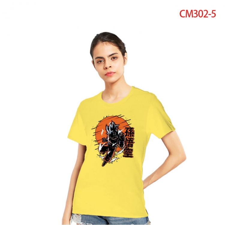 DRAGON BALL Women's Printed short-sleeved cotton T-shirt from S to 3XL CM302-5