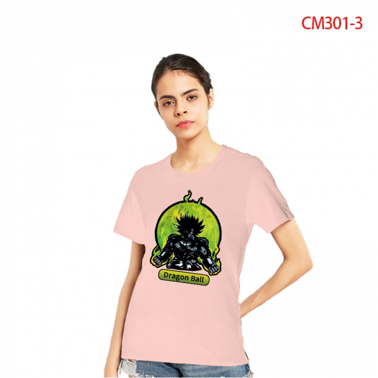 DRAGON BALL Women's Printed short-sleeved cotton T-shirt from S to 3XL CM301-3