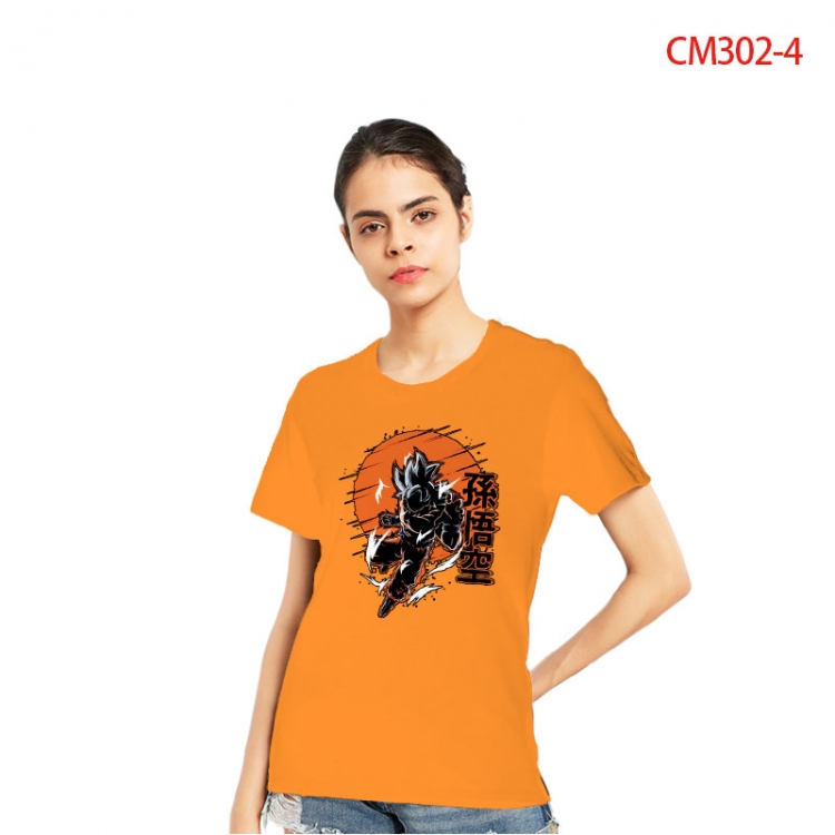 DRAGON BALL Women's Printed short-sleeved cotton T-shirt from S to 3XL CM302-4