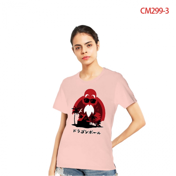 DRAGON BALL Women's Printed short-sleeved cotton T-shirt from S to 3XL CM299-3
