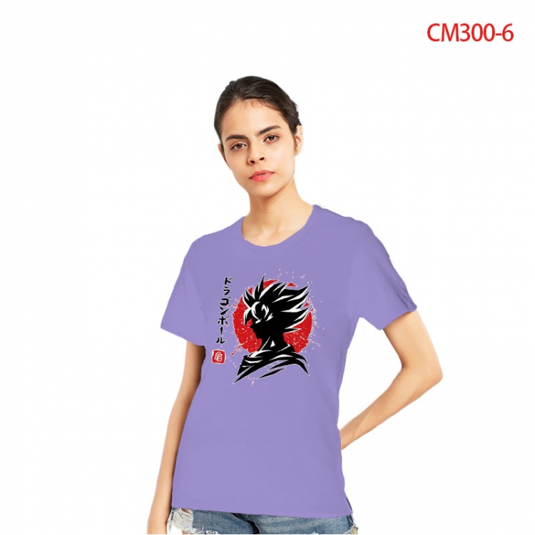 DRAGON BALL Women's Printed short-sleeved cotton T-shirt from S to 3XL  CM300-6