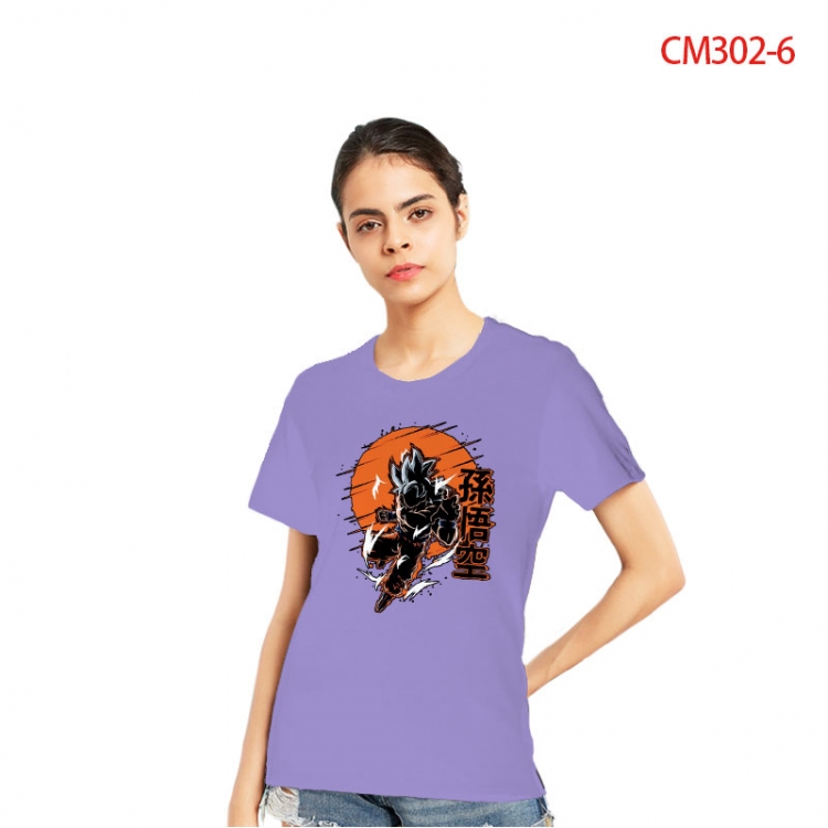 DRAGON BALL Women's Printed short-sleeved cotton T-shirt from S to 3XL CM302-6