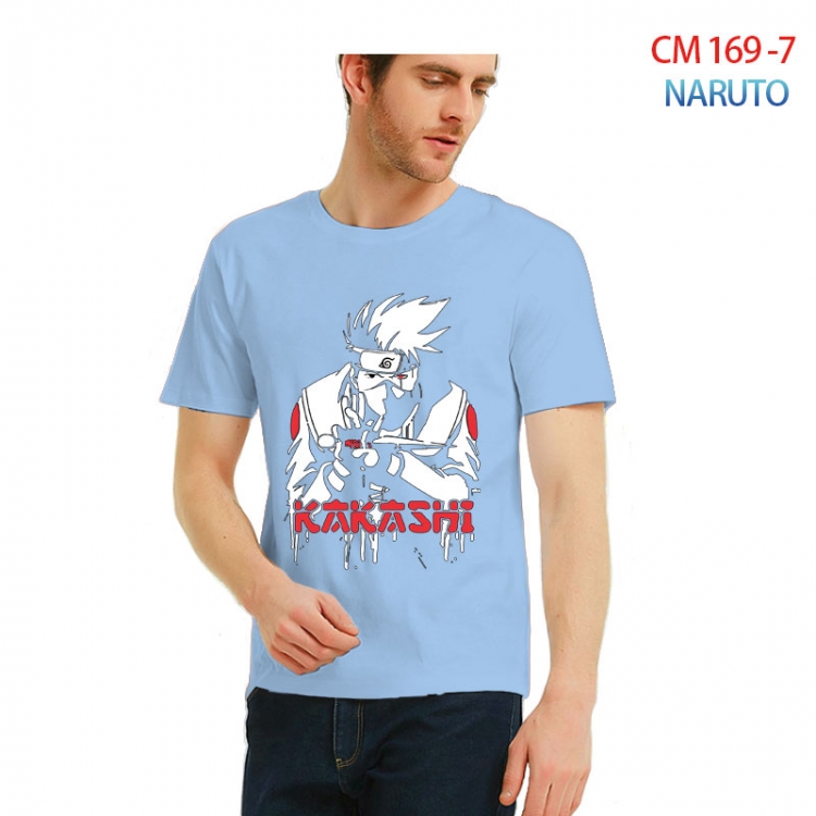 Naruto Printed short-sleeved cotton T-shirt from S to 3XL CM-169-7